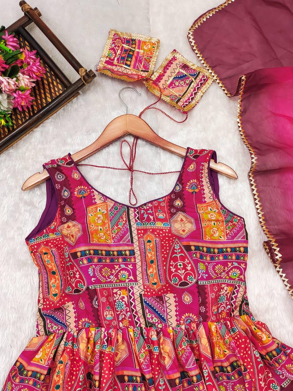 Pink Chinnon Silk Suit Set