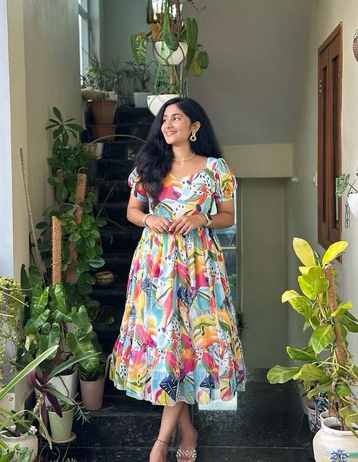 1787 Vibrant Multi Color Beutiful Maxi