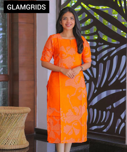 Classic Straight Chanderi Kurti For Womens