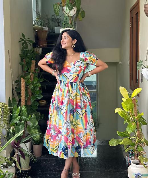 1787 Vibrant Multi Color Beutiful Maxi